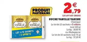 U Express Sucre Vanillé Vahiné offre
