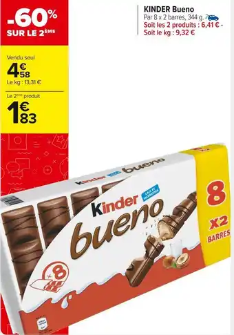 Carrefour Market Kinder kinder bueno offre