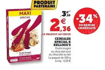 U Express Céréales Special K Kellogg's offre