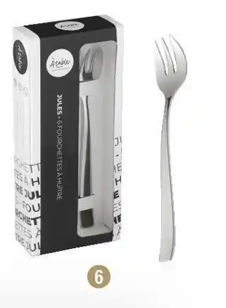 Ambiances & Styles À table les bons moments coffret 6 fourchettes à huître offre