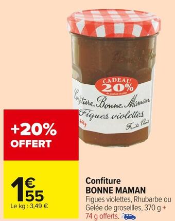 Carrefour Market Bonne maman confiture offre