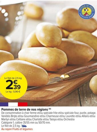 Carrefour Market Pommes de terre de nos régions offre