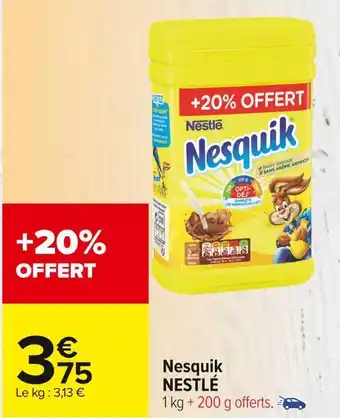 Carrefour Market Nestlé nesquik offre