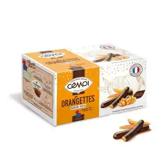 b&m Orangettes chocolat noir 70% - cemoi offre
