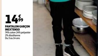 Auchan Pantalon garçon inextenso offre