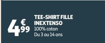 Auchan Tee-shirt fille inextenso offre
