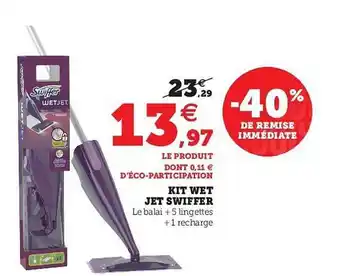 U Express Kit Wet Jet Swiffer offre