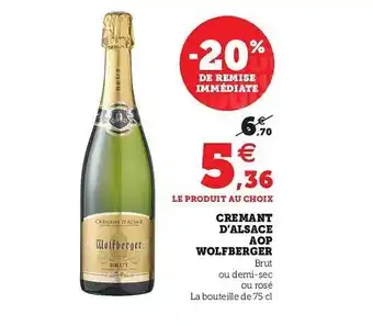 U Express Crémant D'alsace Aop Wolfberger offre