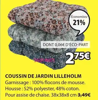 JYSK Coussin de jardin lilleholm offre
