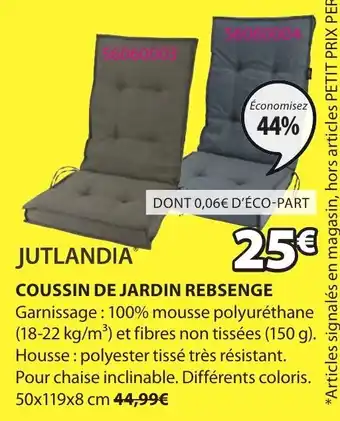 JYSK Coussin de jardin rebsenge offre