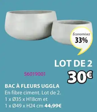 Bac à fleurs uggla