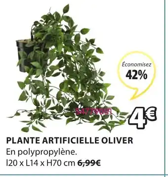 JYSK Plante artificielle oliver offre