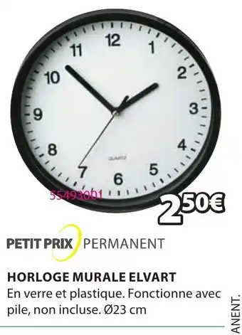 JYSK Horloge murale elvart offre