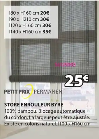 JYSK Store enrouleur byre offre