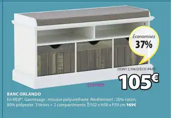 JYSK Banc orlando offre