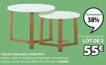 JYSK Tables gigognes svenstrup offre