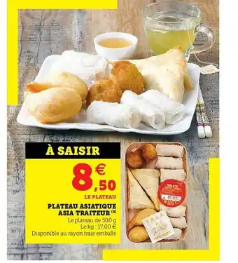 U Express Plateau Asiatique Asia Traiteur offre