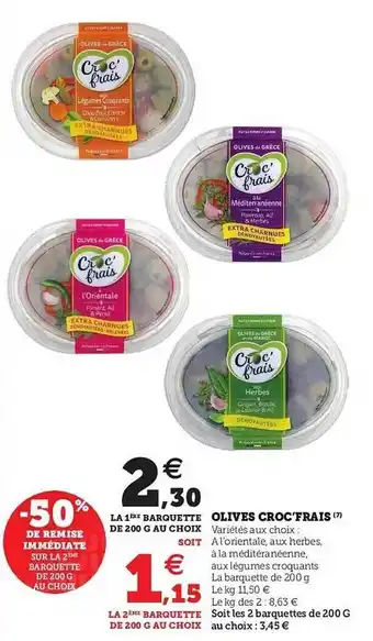 Olives Croc'frais