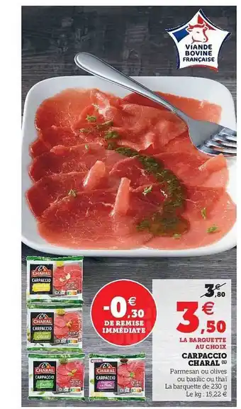 U Express Carpaccio Charal offre