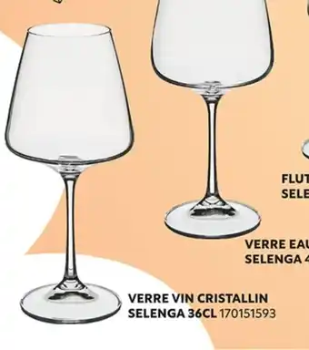 Maxi Bazar Verre Vin Cristalline Selenga 36 cl offre