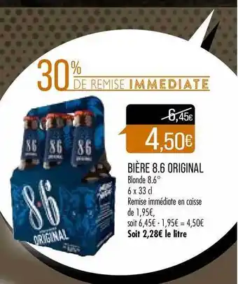 Match Bière 8.6 Original offre