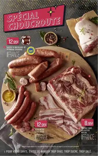 Match Saucisses De Montbéliard Igp Patrimoine Gourmand, Petit Metka La Polonaise, Poitrine Fumée Délicatesse Meplon offre