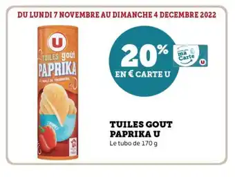 Super U Tuiles Gout Paprika u offre