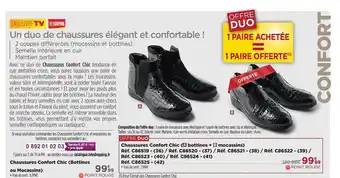 Teleshopping Chaussures confort chic offre
