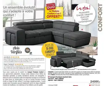 Teleshopping Canapé premium confort offre
