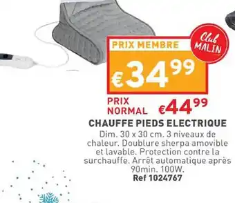 Trafic Chauffe pieds électrique offre