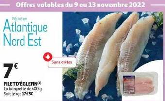 Auchan Filet d'églefin offre
