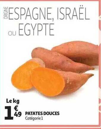 Auchan Patates douces offre