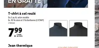 Lidl T-Shirt A Col Roule offre