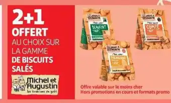 Auchan La gamme de biscuits salés offre