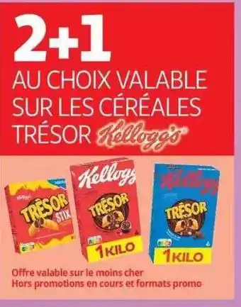 Auchan Les céréales trésor kellogg's offre
