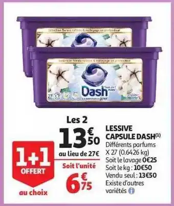 Lessive capsules dash