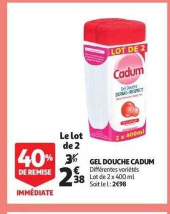 Gel douche cadum