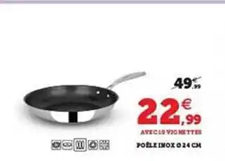 Hyper U Poêle inox ø 24 cm offre