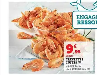 Hyper U Crevettes cuites offre