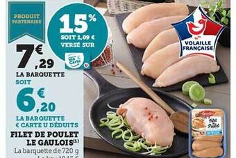 Hyper U Filet de poulet le gaulois offre