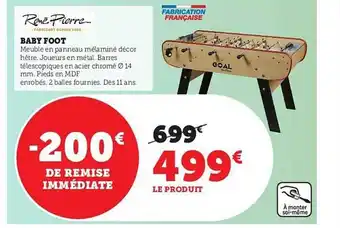 Hyper U Baby foot offre