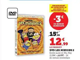 Hyper U Dvd les minions 2 offre