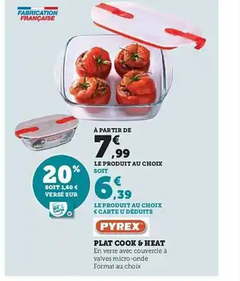 Hyper U Plat cook & heat pyrex offre