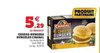 Super U Cheese-burgers Surgelés Charal offre