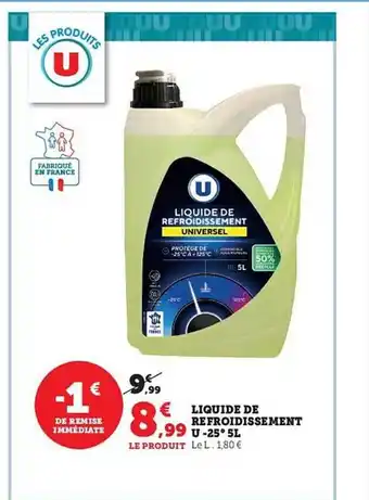 Hyper U Liquide de refroidissement u -25° 5l offre