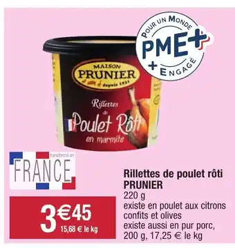 Migros Rillettes De Poulet Rôti Prunier offre