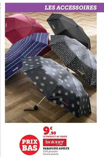 Hyper U Parapluie adulte isotoner offre