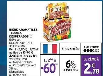 Intermarché Express Bière aromatisée tequila desperados offre