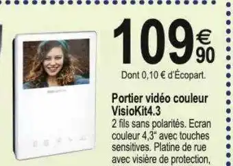 Portier vidéo couleur visiokit4.3