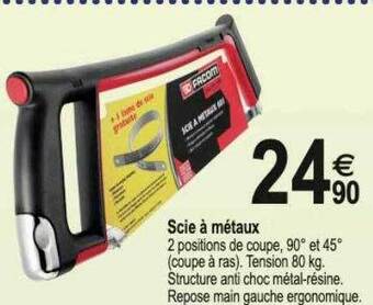 Tridôme Scie à métaux offre